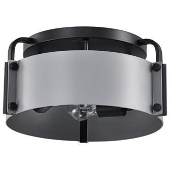 Altos 3 Light Semi Flush; 14 Inches; Gray and Matte Black Finish (81|60/7850)
