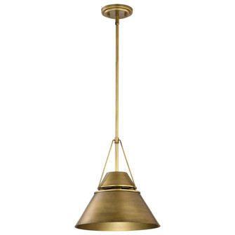 Adina 1 Light Medium Pendant; Natural Brass Finish (81|60/7776)