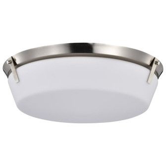 Rowen 4 Light Flush Mount; Brushed Nickel Finish; Etched White Glass (81|60/7761)