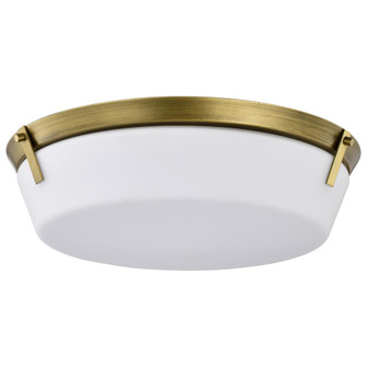 Rowen 4 Light Flush Mount; Natural Brass Finish; Etched White Glass (81|60/7751)