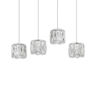 Four Mini LED Multi-Linear Pendant with Exquisite Diamond Cut Clear Crystals (461|MP7804)