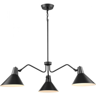 Trimble Collection Three-Light Matte Black Chandelier (149|P400309-31M)