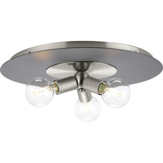 Trimble Collection Three-Light Brushed Nickel 18'' Flush Mount (149|P350248-009)