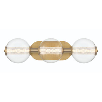 Atomo 3 Light Sconce in Gold with Clear Glass (4304|46809-023)