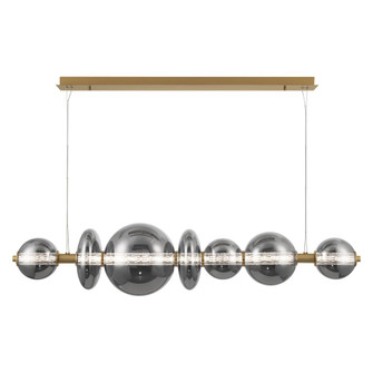 Atomo 1 Light Chandelier in Gold with Smoked Glass (4304|46772-048)