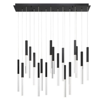 Benicio 18 Light Chandelier in Black (4304|46771-018)