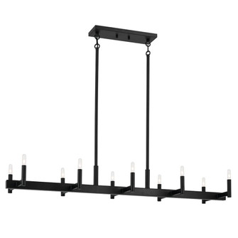 Linear Chandelier 10Lt (10687|52614BK)