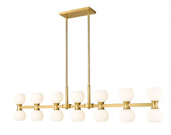 14 Light Linear Chandelier (276|494-14L-MGLD)