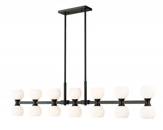 14 Light Linear Chandelier (276|494-14L-MB)