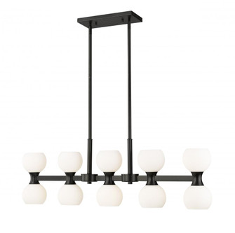 10 Light Linear Chandelier (276|494-10L-MB)