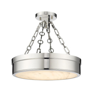 1 Light Semi Flush Mount (276|1944SF15-PN-LED)