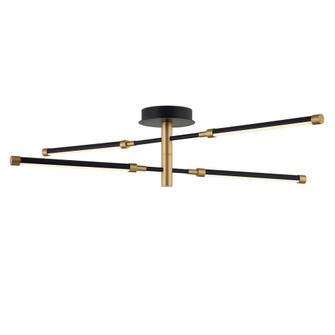 Fianco LED 4-Light Semi-Flush (254|NSH-4447-MBBR)