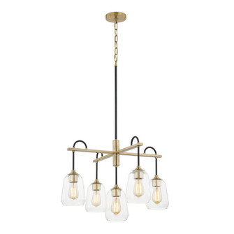 Arcwell 5-Light Chandelier (254|FSN-8105-CLER-MBBR)