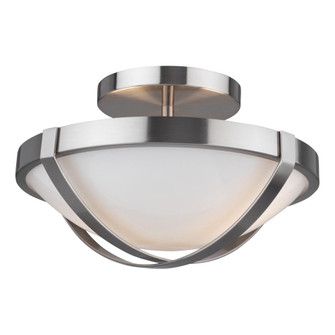 Cara Collection 2-Light Flush Mount, Brushed Nickel (12|AC11703BN)