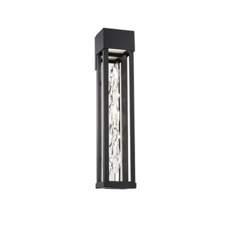 Polar 22in LED 3000K/3500K/4000K 120V-277V Outdoor Wall Sconce in Black with Clear Optic Crystal (1118061|BWSW59322-BK)