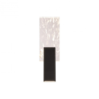 Tryst 20in LED 3000K/3500K/4000K 120V-277V Wall Sconce in Black with Optic Haze Quartz (1118061|BWS27320-BK)