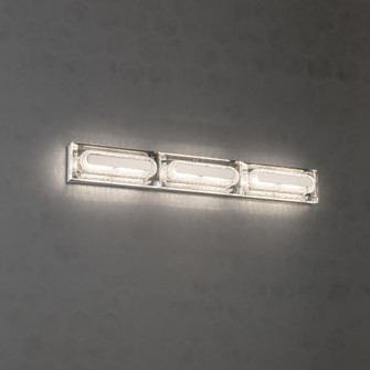 Soiree 27in LED 3000K/3500K/4000K 120V-277V Bath Vanity & Wall Light in Aged Brass with Clear Radi (1118061|BWS17228-AB)