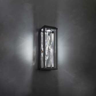 Mirage 17in LED 3000K/3500K/4000K 120V-277V Wall Sconce in Black with Clear Optic Crystal (1118061|BWS16216-BK)