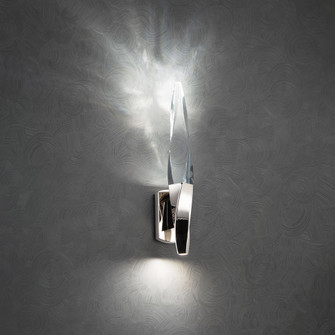 Kindjal 18in LED 3000K/3500K/4000K 120V-277V Wall Sconce in Black with Clear Optic Crystal (1118061|BWS13218-BK)