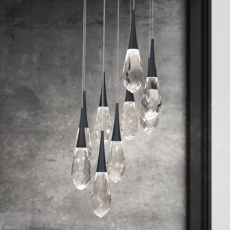 Hibiscus 9 Light LED 3000K/3500K/4000K 120V-277V Multi-Light Pendant in Polished Nickel (1118061|BPD21209-PN)