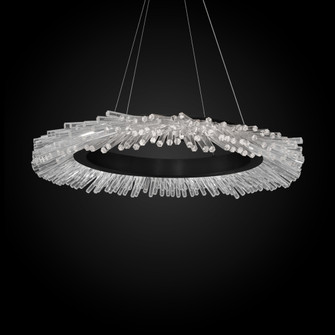 Benediction 37IN LED 3000K/3500K/4000K 120V-277V Pendant in Black with Clear Optic Crystal (1118061|BPD46237-BK)