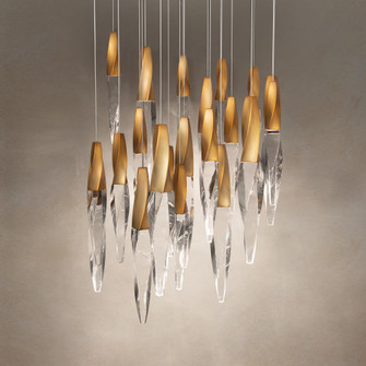 Kindjal 21 Light LED 3000K/3500K/4000K 120V-277V Multi-Light Pendant in Black (1118061|BPD13221-BK)