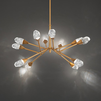 Synapse 32in LED 3000K/3500K/4000K 120V-277V Pendant in Aged Brass with Optic Haze Quartz (1118061|BPD32232-AB)