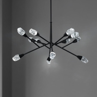 Synapse 32in LED 3000K/3500K/4000K 120V-277V Pendant in Black with Optic Haze Quartz (1118061|BPD32232-BK)