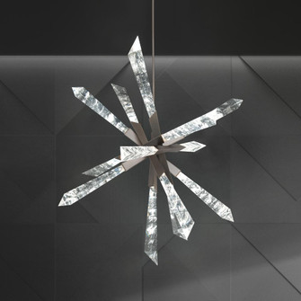 Solitude 36in LED 3000K/3500K/4000K 120V-277V Pendant in Antique Nickel with Optic Haze Quartz (1118061|BPD31236-AN)