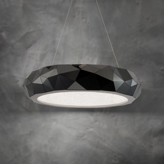 Mosaic 30in LED 3000K/3500K/4000K 120V-277V Pendant in Black Polished Stainless Steel with Clear R (1118061|BPD30230-BS)
