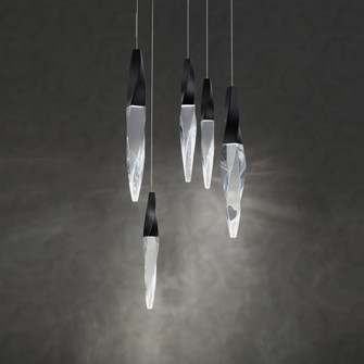 Kindjal 5 Light LED 3000K/3500K/4000K 120V-277V Multi-Light Pendant in Polished Nickel (1118061|BPD13205-PN)