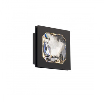 Enchante 10in LED 3000K/3500K/4000K 120V-277V Flush Mount in Aged Brass with Clear Optic Crystal (1118061|BFM75210-AB)
