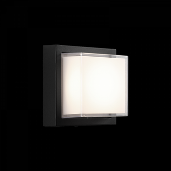 1LT ''Shadowbox'' Ø6.3'' Matte Black Sconce (3605|S11441MB)