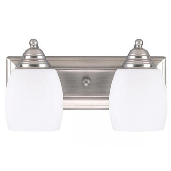 Griffin, 2 Light Vanity, Flat Opal Glass, 100 W Type A, 14'' W x 7 1/4'' H x 7 1/4'' D (801|IVL259A02BPT)