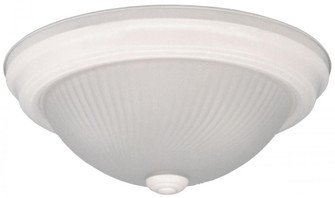 Fmount, 13'' 2 Bulb Flushmount, Frosted Swirl Glass, 60W Type A (801|IFM21311N)