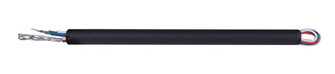 Downrod, 12'' Matte Black C/W Wiring Harness (801|DR1210)