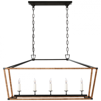 Darlana Medium Rattan Wrapped Linear Lantern (279|CHC 5765AI/NRT)