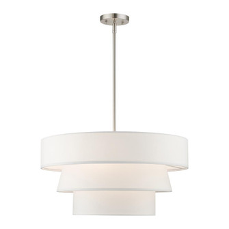 4 Light Brushed Nickel Pendant Chandelier (108|58134-91)