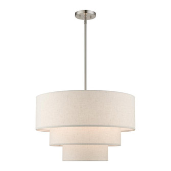 4 Light Brushed Nickel Pendant Chandelier (108|57484-91)