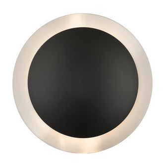 2 Light Black Medium Semi-Flush/ Wall Sconce with Brushed Nickel Reflector Backplate (108|56571-04)