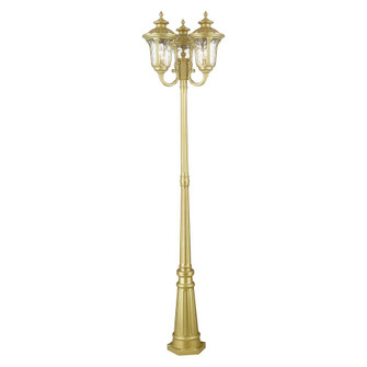3 Light Soft Gold Post Light (108|7866-33)