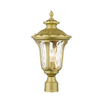 1 Light Soft Gold Outdoor Medium Post Top Lantern (108|7855-33)