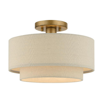 1 Light Antique Gold Leaf Medium Semi-Flush (108|58896-48)
