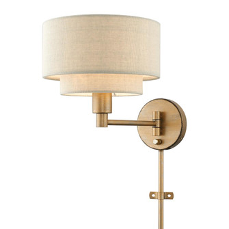 1 Light Antique Gold Leaf Swing Arm Wall Lamp (108|58880-48)