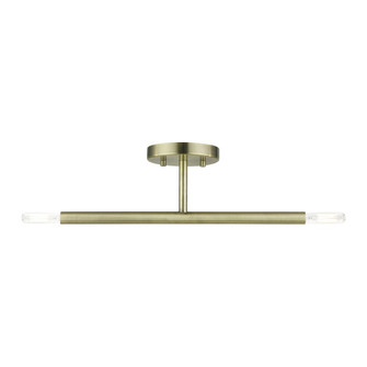 2 Light Antique Brass Semi-Flush (108|51179-01)