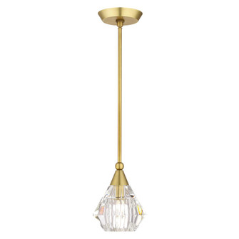 1 Light Natural Brass Crystal Single Pendant (108|47071-08)