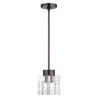 1 Light Black Chrome Crystal Single Pendant (108|46181-46)