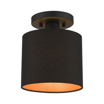 1 Light Black Petite Semi-Flush (108|45084-04)