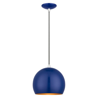 1 Light Shiny Cobalt Blue Globe Pendant (108|41181-37)