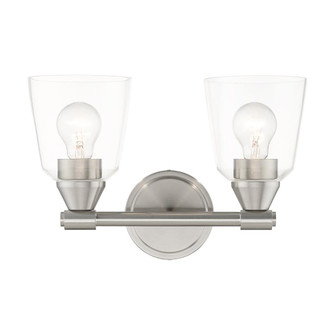 2 Light Brushed Nickel Vanity Sconce (108|16782-91)